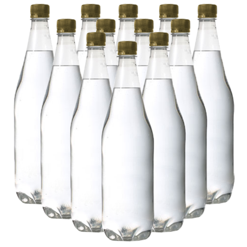 1 Litre Clear Pet Bottles - Box Of 24 Ideal For Elderflower Champagne